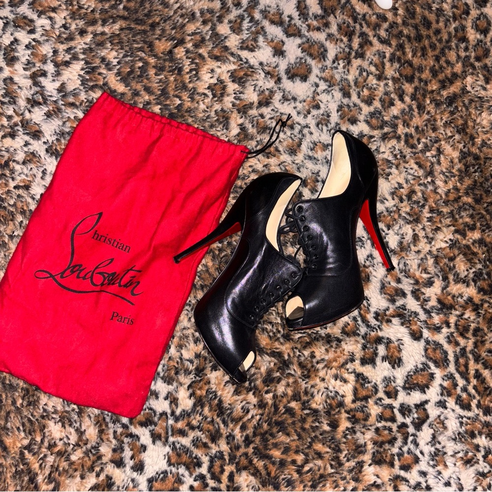 Christian Louboutin Black Heels with Red Soles